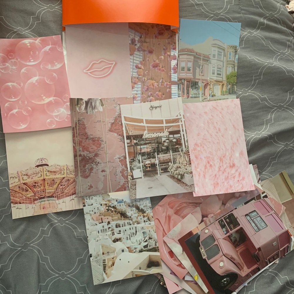 Pink Aesthetic Picture Wall set